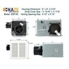 KAZE APPLIANCE SNP100H | 100 CFM | 0.8 Sone |