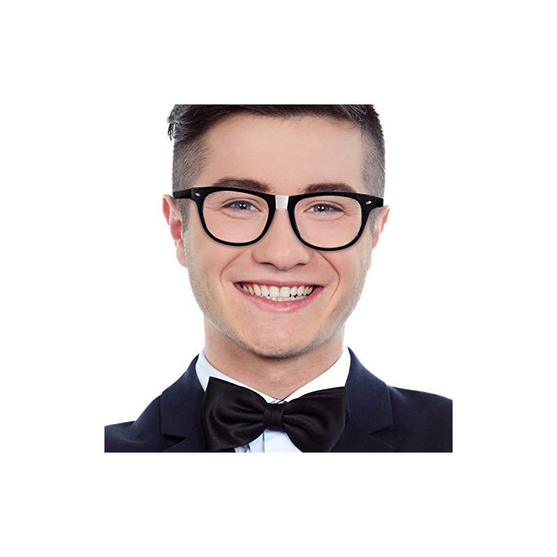 Windy City Novelties 12-Pack Black Frame Nerd Costume Glasses -