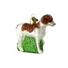 Old World Christmas Ornaments Brittany Spaniel Glass Blown Ornaments for