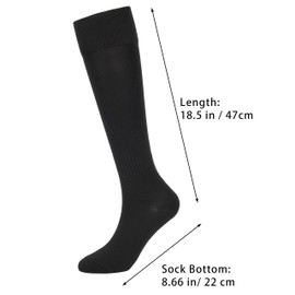 Athletic Soccer Socks for Men - Baseball Football Crew Stockings Knee High Sock for Adult Youth Sport Softball