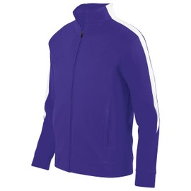 Augusta Sportswear Boys Youth Medalist Jacket 2.0, Purple/White, Medium