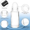 4 Pcs 30ML Clear Empty Glass Essential Oil Roller Bottles
