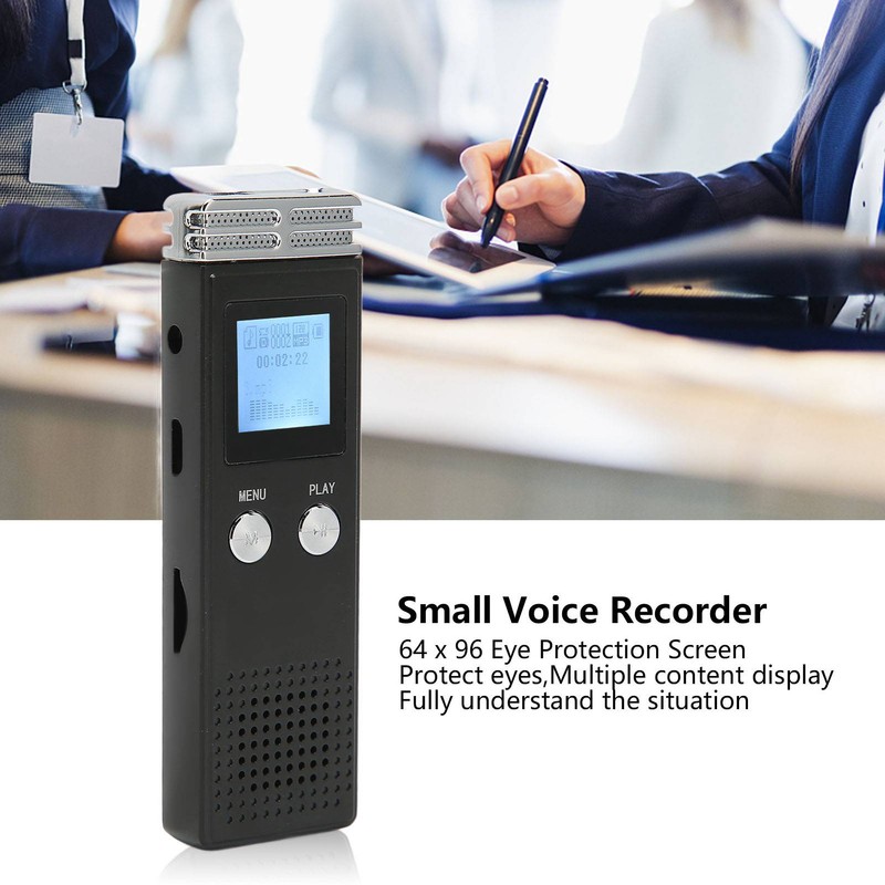 Digital Voice Recorder USB Charging Password Protection Voice Activated Portable