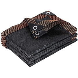 HomeABC 90% Sunblock Shade Tarp Panel for Dog Kennel Shade Cover with Grommets, 3ft x 6.5ft black