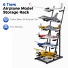 6 Tiers RC Airplanes Storage Rack Metal Model Aircraft Stand