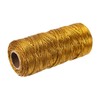 QUARKZMAN Cotton Rope Twisted Braided Rope Cord Gold 100 m