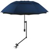 UPF 50+ Beach Umbrella with Adjustable Universal Clamp