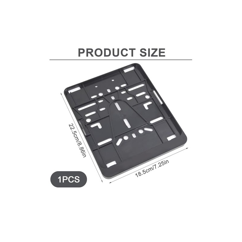 Motorcycle License Plate Holder, 180 x 200 mm, Motorcycle License