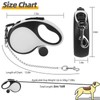 PUPTECK Retractable Dog Leash with Chew Proof Chain, 360°Tangle-Free Pet