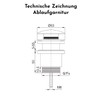 Bürstenking Sink Drain Fitting - Drain Valve with Hair Strainer