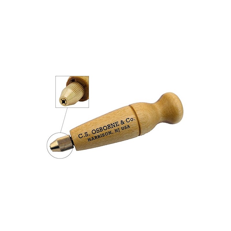 C.S. Osborne Awl Haft #141 with Knurled Chuck Made in