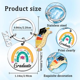 Class Of 2026 Graduation Gifts For Her Him Middle High School College Graduate Keychains For 2026 High School University Graduation Gifts For Women Senior College Student Motivational Gift