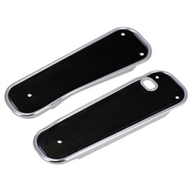 Set of Running Boards Right and Left Rubber Black for Simson KR51 Schwalbe