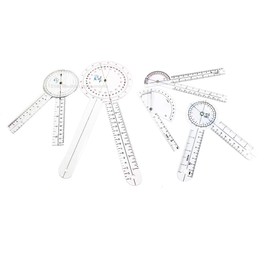 EMI 5 Piece Goniometer Set - 12 inch, 8 inch, 6 inch, Finger, and 180 Degree EGM-512
