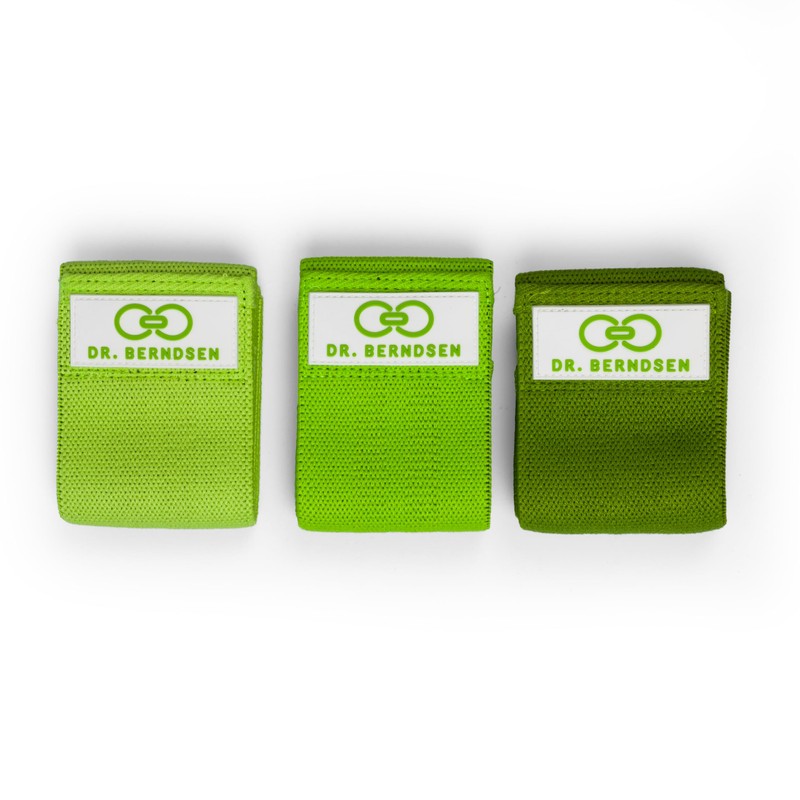 Dr. Berndsen FlexBand Trio 3 Resistance Levels: Light, Medium, Strong,