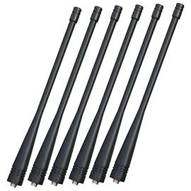 UHF 400-480MHz SMA Female Long Antenna 6.7 Inches for Two Way Radios, SAMCOM Walkie Talkie Replacement Antenna ， FPCN30A/ FPCN10A Original Antenna(6 pcs)