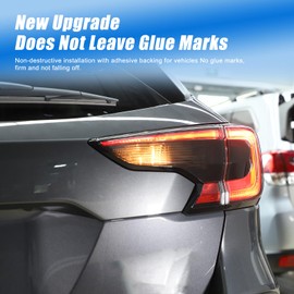 HIRUFAIT Tail Light Lamp Cover Guard Trim for Subaru Outback 2021 2022 2023 Accessories, ABS Car Smoked Rear Tail Light Shell Protective Cover 2Pcs, Transparent Gray