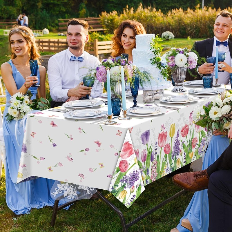 Pack of 2 Table Runners Spring Table Runner Flowers Table