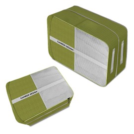 CANBOX Compression Packing Cube Set, Ultralight Expandable Suitcase Organiser Set, Waterproof Nylon Packing Cubes, Compression Packing Bags for Suitcases and Backpack (2-Piece Set)