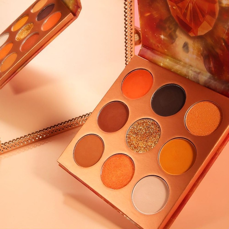 Docolor Eyeshadow Palette Orange Gemstone Make Up Palette Vegan Formula