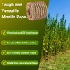 Manila Rope 1.5in x 50ft,Natural Thick Rope,Large Decorative Hemp Ropes