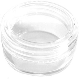 5mL Clear Thick Wall Empty Small Plastic JAR for Cosmetic/Craft/Travel/Lip Balm (10 Jars)