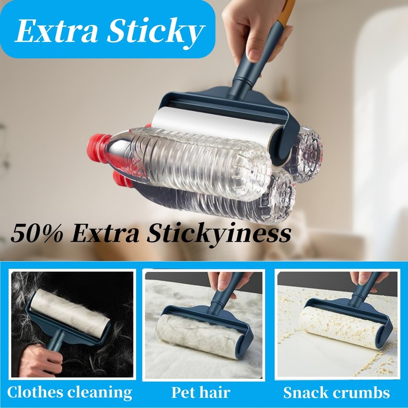 Bryzant Large Lint Rollers 6.3 inches Pet Extra Sticky Roller