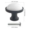 XINGYHENG 20Pcs/10Pcs Round Cabinet Drawer Knob White Ceramic Cabinet Dresser