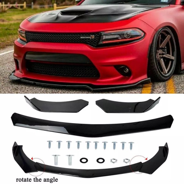 JMTBNO For Dodge Charger RT SRT SXT Front Bumper Lip