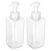 uxcell 2PCS Square Empty Foam Pump Bottle, 650ml Travel Foam