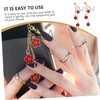 KOMBIUDA 2Pcs Adorable Flower Pendant Earphone Caps Jack Dust Plug