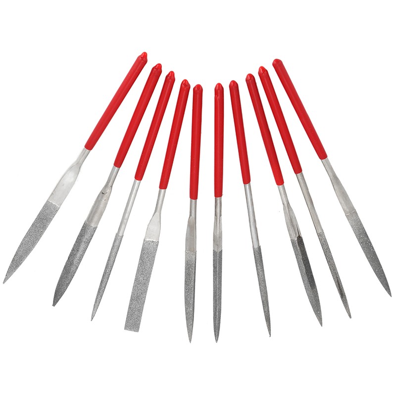 10Pcs Electroplating Shaping File Kit Hand Tools for Woodwork Metal
