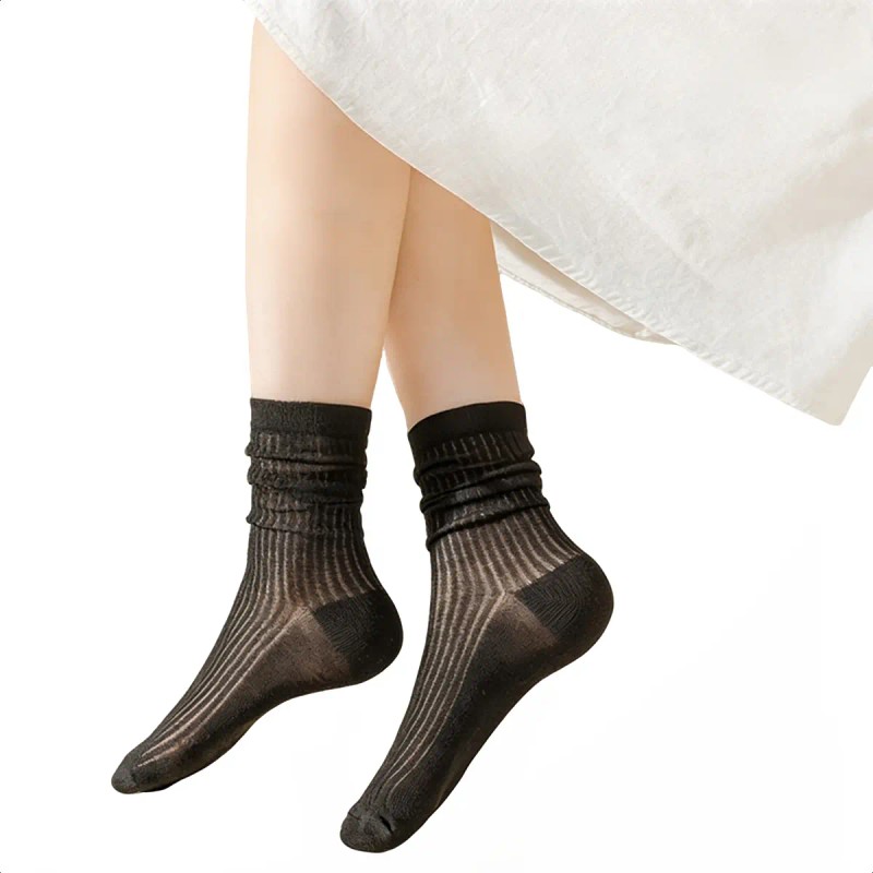 20 Pares De Calcetines Hasta Media Pantorrilla Para Mujer