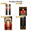 Nutcracker Outdoor Christmas Decorations Banner, for Xmas Party Door Decor