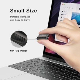 USB C to USB Adapter(2 Pack), USB-C Male to USB3.0 Female Adapter Compatible with MacBook Pro after 2016, MacBook Air after 2018, Mac Mini, Dell XPS and More Type C or Thunderbolt 3 Devices