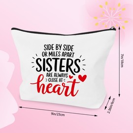 Presents for Sister Birthday Gifts for Sisters Adults,Best Birthday Gift for Big Sister Gifts for Little Girls Special Christmas Xmas Soul Sisters Presents Ideas Makeup Bag Valentines Galentines Day