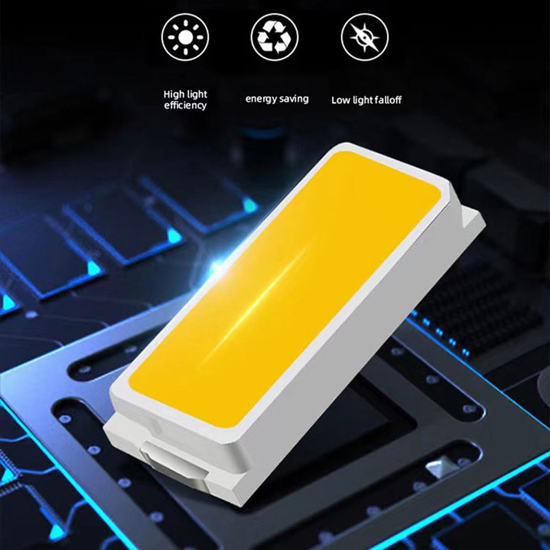 Solar Flashlight Front Side Lighting 6 Gear Super Bright USB