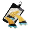 Surfboard Double Tab Fin Compatible, Set of 3, Medium Size,
