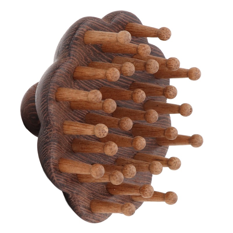 Wood Massage Comb Sandalwood Scraping Scalp Massage Comb Massager Tool