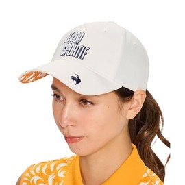 Coq Sportif LG5SCP05L Women's Cooling Cap Rooster Pattern, Summer, Golf, WH00 (white), Free size