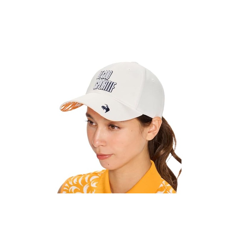 Coq Sportif LG5SCP05L Women's Cooling Cap Rooster Pattern, Summer, Golf,
