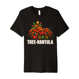 Tree-rantula Xmas Tree Tarantula Arachnid Festive Spider Premium T-Shirt