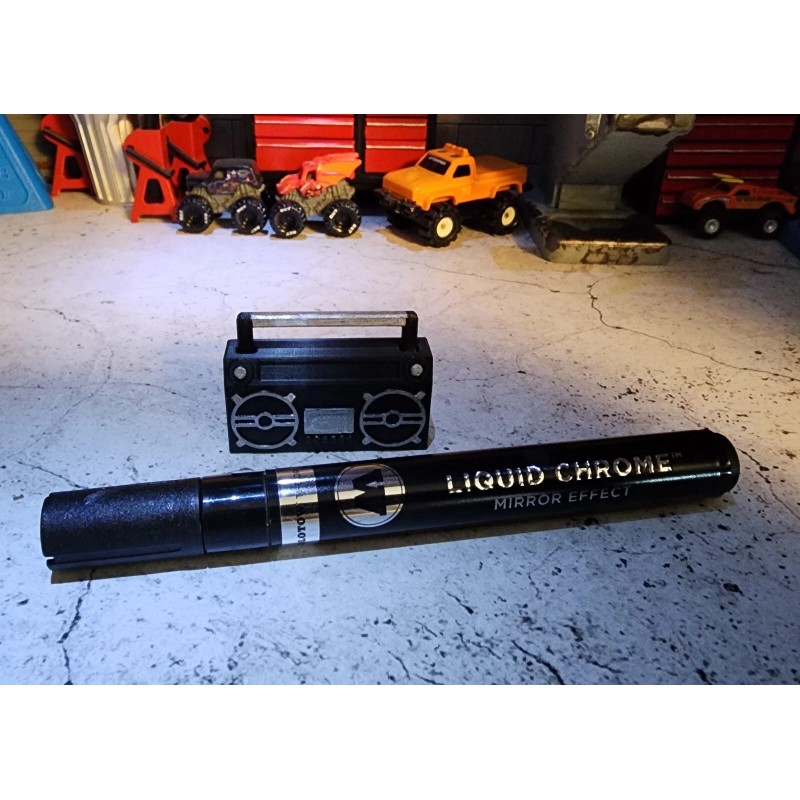 ECB 3D Printing 1/10 Boom Box, Scale Radio, Stereo