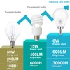 hansang E12 LED Bulb, Daylight 5000K, 60 Watt Equivalent Ceiling