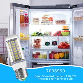 Sigely 7006999 LED Lamp Refrigerator Light Bulb Replacement for Sub-Zero Fridges and Freezers Parts 4380000, BI-Series, 700 Series and IC-27 Blue LED Lamp (White Light) 2 Pcs