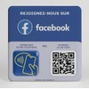 NFC and QR Code Sign 12 x 12 cm -