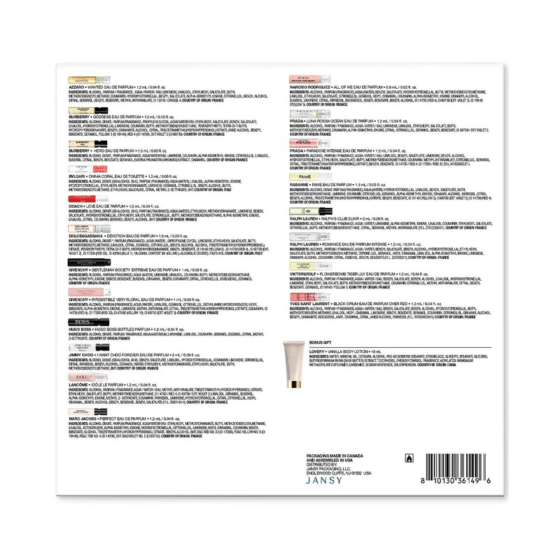 Assorted 21 Pc NEW Luxury Fragrance Sampler Vials Set, Created