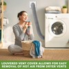 Glooglitter 4 Inch Dryer Vent Kit, Exhaust Ducting Through Wall,Gray