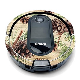 MightySkins Compatible with Shark Iq Robot Top Only Coverage - Pine Collage | Protective, Durable, and Unique Vinyl Decal Wrap Cover | Easy to Apply, Remove, and Change Styles | Made in The USA