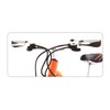 com-four® 3-Piece Bicycle Set with Handles and Bell for Handlebars,